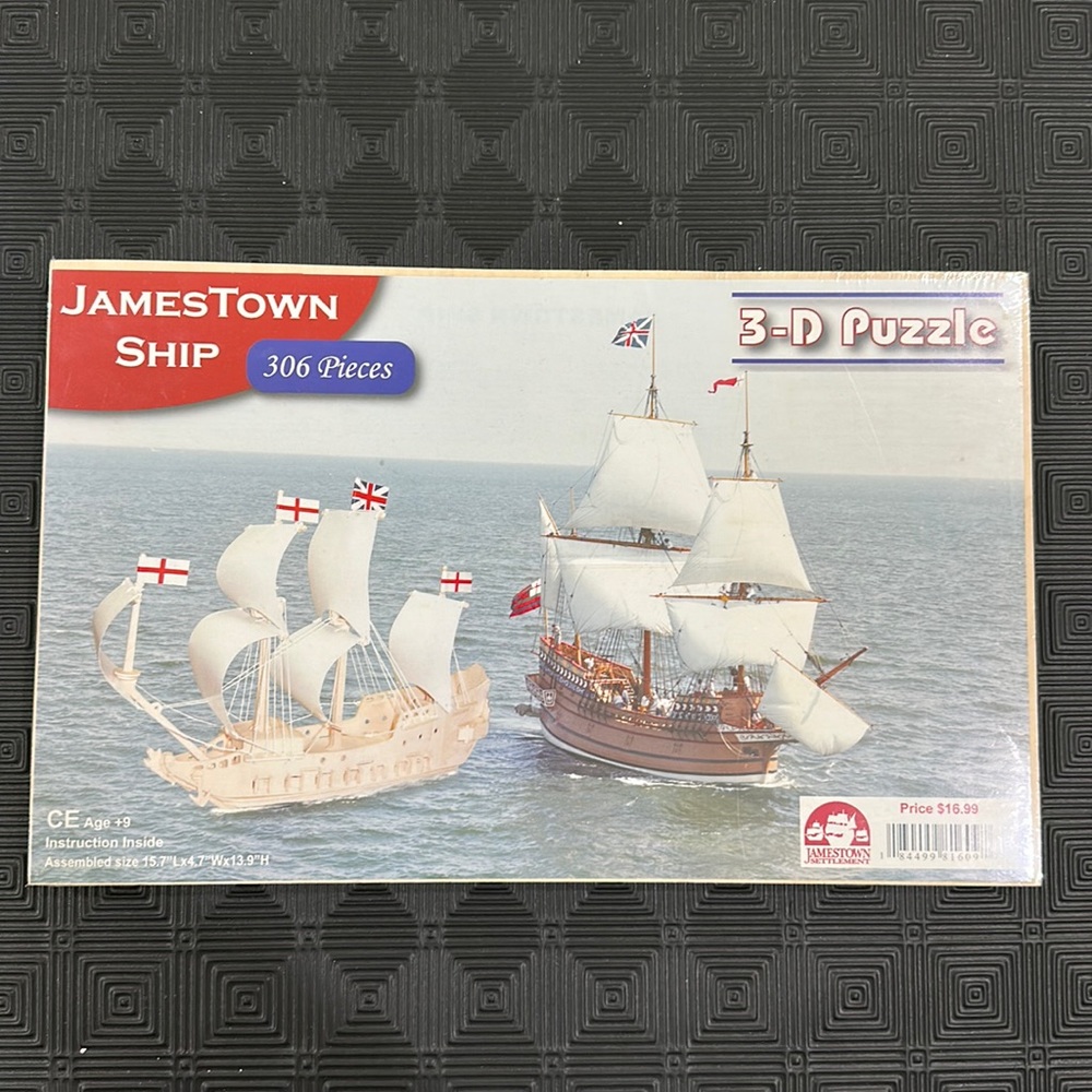 3-D Puzzle of Jamestown Ship